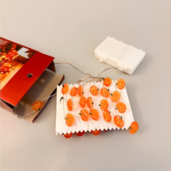 Pier 1 Orange Pumpkin Glimmer Strings Flexible LED Lights for Indoor Use - Picture 5 of 10